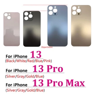 Ebb- Lỗ Lớn Mặt Sau Pin Cửa Kính Nắp Pin Có Keo Thay Thế Cho iPhone 13 Pro Max