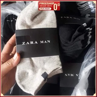 Tất Nam Nữ Zara Trơn Cổ Ngắn Thời Trang Cao Cấp UNISEX Chất Cotton 100% Co Giãn Thấm Tốt Hàng Nhập Khẩu Chính Hãng GC02