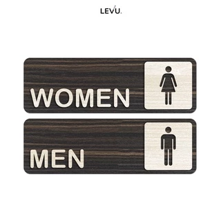 Bảng Gỗ Toilet (Men – Women) cao cấp decor quán LEVUTL18