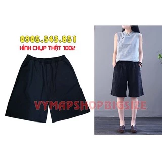 🔴quần ngố UNISEX ống rộng cao cấp bigsize 70-100kg🔴