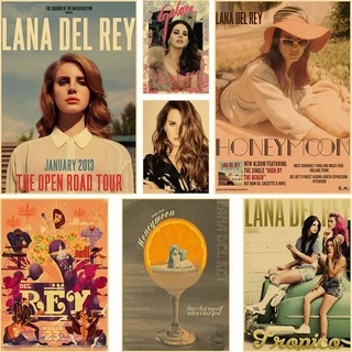 Poster Dán Tường Trang Trí In Hình Ca Sĩ Lana Del Rey Pop