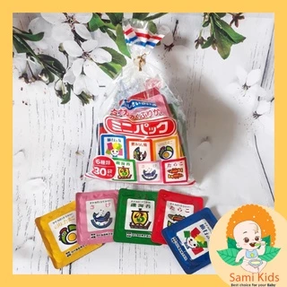 Gia vị rắc cơm dạng bột Tanaka Nhật Bản 30 gói nhỏ furikake rắc trộn cho bé ăn dặm SAMI KIDS