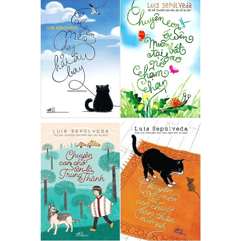 Sách Combo 4 Cuốn: Chuyện con mèo dạy hải âu bay, Chuyện con mèo con chuột và bạn