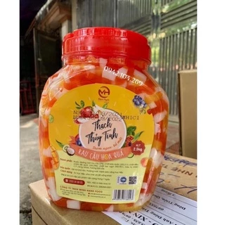 HOT- THẠCH THỦY TINH Hoa quả/ Thạch Thủy Tinh Rau câu vị Trái cây hộp 2.5kg