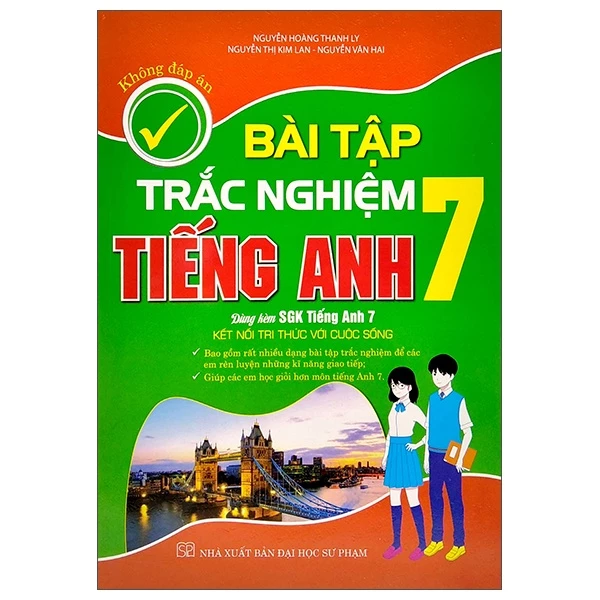 Sách Bài Tập Trắc Nghiệm Tiếng Anh Lớp 7 (Không Đáp Án)