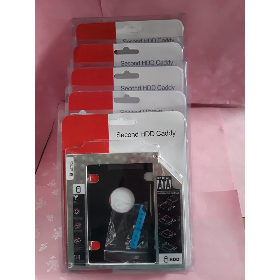 Caddy bay Dày 12.7mm ,Mỏng 9.5mm Gắn Ổ Cứng Thứ 2 Cho Laptop
