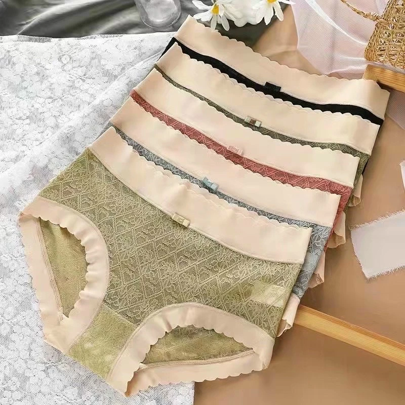 Combo 5 Quần lót ren cotton pha cạp su 2205 (có lẻ 1c)