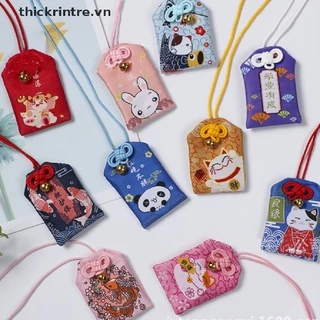 Móc khóa thêu hình Omamori Pray an toàn đẹp mắt