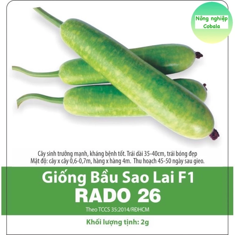 Hạt Giống Bầu Sao F1 Siêu Trái 2gr