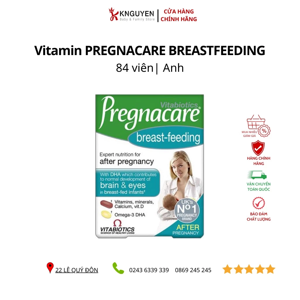 Vitamin PREGNACARE BREASTFEEDING Bổ Sung Chất Cho Sữa Mẹ