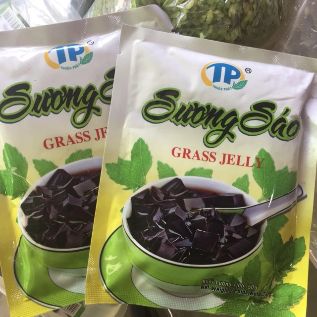 sương sáo thuật phát có tinh dầu Grass jelly