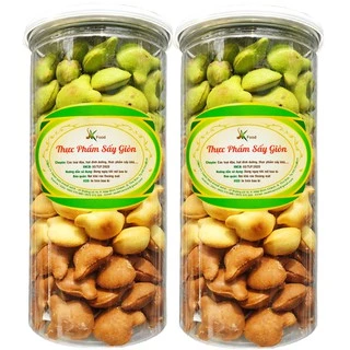 [COMBO 2] BÁNH GẤU NHÂN KEM MIX 3 VỊ KHÁC NHAU - MỖI HŨ 350G