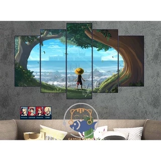 TRANH DÁN TƯỜNG decor trang trí phòng ONE PIECE - BỘ 2