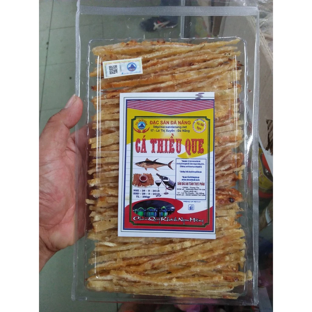 Date mới - COMBO 2 HỘP CÁ THIỀU QUE ĐÀ NẴNG LOẠI 1 ( 2 hộp= 500g )