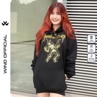 Áo hoodie unisex form rộng WIND nỉ bông Thunder thời trang nam nữ oversize