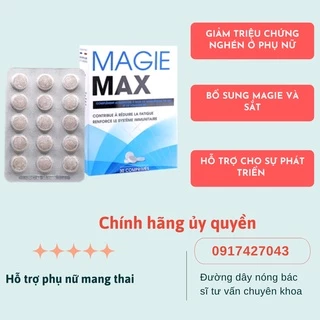 MAGIE MAX - Giảm chuột rút, nghén nặng ở phụ nữ mang thai, bổ sung Magie và Sắt cho cơ thể ✅CHÍNH HÃNG✅ Bác sĩ Thanh Lam