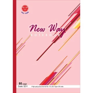 HẢI TIẾN Vở kẻ ngang Newway 80 trang Lốc 10 quyển