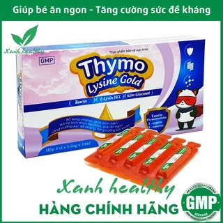 Siro Thymo Lysine Gold - Hàng chĩnh hãng - tăng đề kháng cho bé - giúp bé ăn ngon - Hộp 20 ống x 10ml