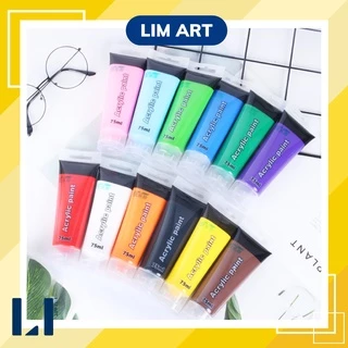 Màu acrylic tuýp lẻ 75ml vẽ tranh chuyên nghiệp LIM Art