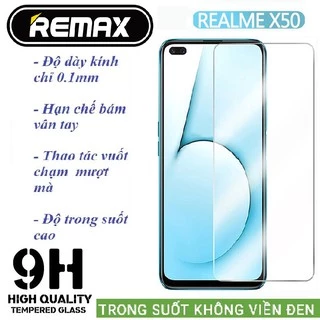 Kính cường lực Realme X50 5G X50m 5G Gt neo3 Q5 5g Q5 Pro - Chính Hãng Remax trong suốt(tặngkeochốnghởviền)