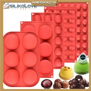 Bán Cầu Khuôn Silicon Cho  Làm Bánh Giáng Sinh chocolate Bombs Phù Kẹo Caramel Ca Cao Bom Mái Vòm Bánh Mousse