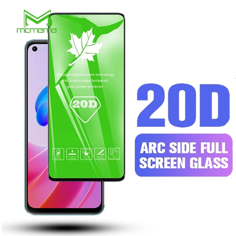 Kính cường lực 20D tràn màn hình cho OPPO A60 A98 A58 A78 A38 A18 A59 A79 A17 A17K A77s A76 A96 A16k A16 A95 A55 A94 A57 A77 A5s A3s A5 A9 A53 A91 A92 A72 A52 A93 A12