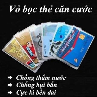 Vỏ bao bọc thẻ tín dụng / thẻ ID / thẻ kinh doanh / bìa bằng PVC trong suốt.