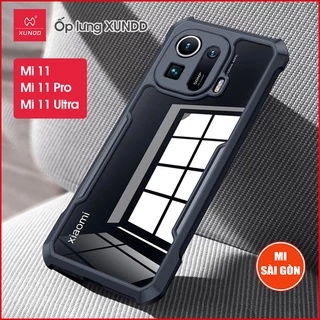 [Hỏa Tốc HCM] Ốp lưng XUNDD Xiaomi Mi 11/ Mi 11 Pro/ Mi 11 Ultra - Chống sốc, Viền TPU, Mặt lưng trong