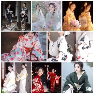 (Hỏa Tốc) Trang phục kimono Nhật Bản Yukata nữ nhiều mẫu tặng kèm phụ kiện