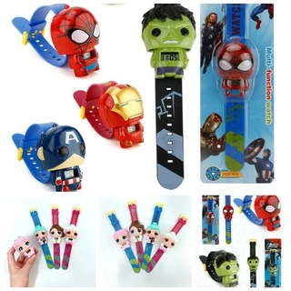 Vòng đồ chơi điện tử hình nhân vật Lol Spiderman Kapten Iron Man America Avengers Jam Tangan