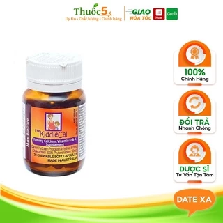 Kiddiecal giúp bổ sung canxi, vitamin D hộp 30 viên