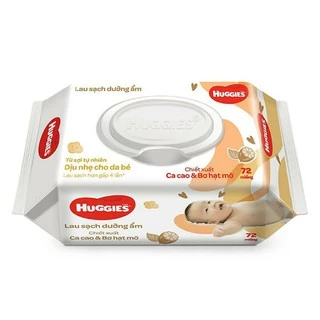 Khăn ướt Huggies Cacao và bơ 72 tờ, không mùi 80 tờ