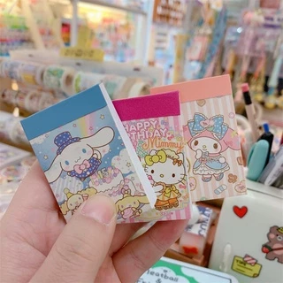 50pcs nhãn dán ngộ nghĩnh Sanrio gói nhãn dán vật liệu hoạt hình sáng tạo DIY dán trang trí túi xách máy tính xách tay