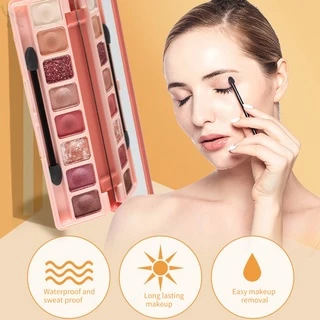 8 Màu Matte Shimmer Lấp Lánh Ngọc Trai Bàn Phím Bảng Phấn Mắt Sắc Tố Cao Lâu Dài Chống Thấm Nước Sáng Bóng Mắt Mắt Trang Điểm