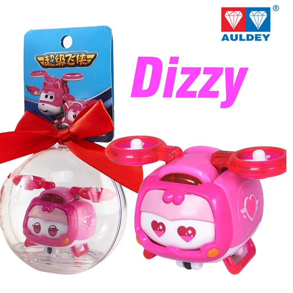 Mô hình thú cưng Dizzy lốc xoáy bằng nhựa có đèn đồ chơi super wings