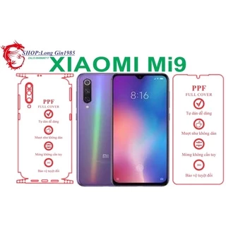 Xiaomi Mi 9 miếng dán trong Ppf mặt sau và mặt trước chống va đập chống trầy xước