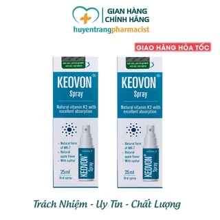 ✔️️️(Tặng Quà Xinh) Keovon Spray Vitamin K2 - Hấp thu Canxi Tối Đa (Chai 25ml)