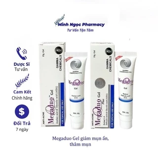 Megaduo Gel - Gel Hỗ trợ Giảm Mụn Trứng Cá, Mụn Ẩn, Mờ Thâm Mụn, Mờ Sẹo, Dưỡng Da (Tuýp 15g) [Chính Hãng]