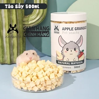 Táo sấy lạnh cho nhím, sóc bay, chuột hamster, thú cưng nhỏ, chim hộp 500ML hàng hãng JONSANTY CST032