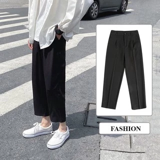 Quần Tây Âu Chinos Nam Dáng Baggy Ống Suông Basic Lưng Cài Phối Chun Styles Hàn Quốc ZENKODLMEN JOGGER NAM 9000063C3