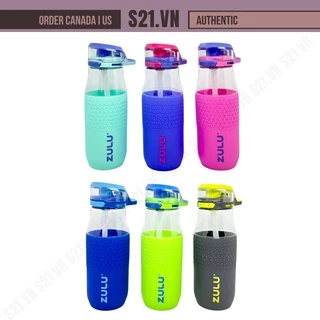 Bình Nước Nhựa Tritan Vỏ Bọc Cao Su Zulu Tritan Water Bottles 532ml