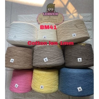 (41) Cotton len sợi 1mm cuộn 100g