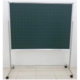 Bảng từ xanh viết phấn kẻ ô tiểu học có chân di động kích thước 120x150 và 120x160cm kèm phụ kiện