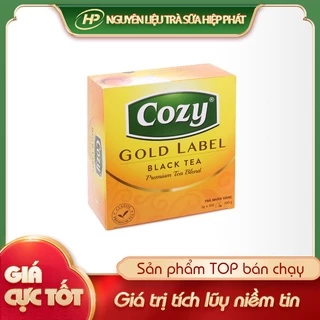 Trà đen túi lọc COZY nhãn vàng - [ĐẬM VỊ] - 200gr gồm 100 túi/ 2gr/gói  - SP010299  - Nguyên liệu pha chế trà sữa HIỆP P