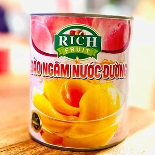 Đào ngâm nước đường RICH fruit (lon 820g)