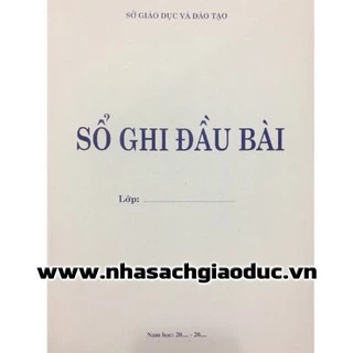 Sổ ghi đầu bài cấp 2,3