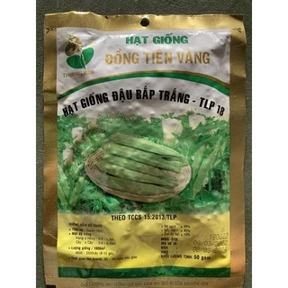 HẠT GIỐNG ĐẬU BẮP TRÁI TRẮNG ĐỒNG TIỀN VÀNG TLP 18 (GÓI 50GR)