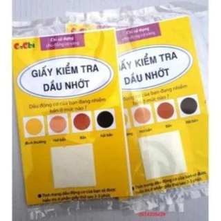 Test kiểm tra độ bẩn của dầu nhớt