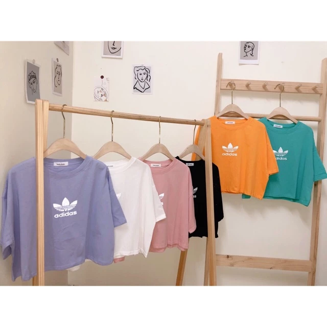 ÁO CROPTOP LOGO ADIDAS