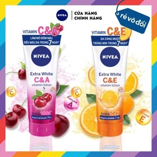 [ HSD 04/2024 ] Sữa dưỡng thể dưỡng trắng Nivea Extra White C & E Vitamin / C & A Vitamin 180ml - Thái Lan